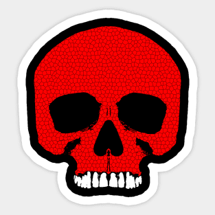 Mesh skull Sticker